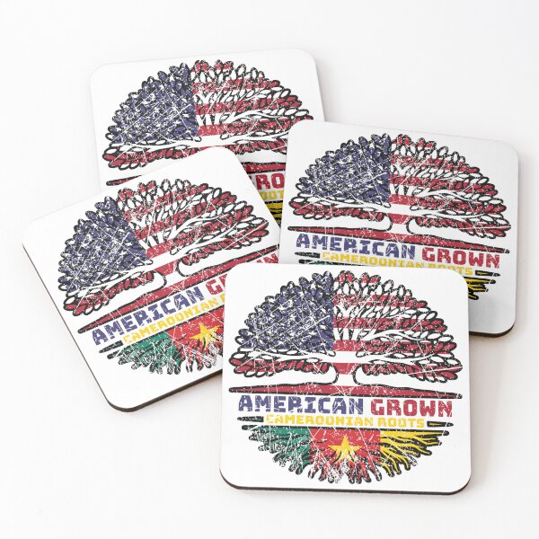 Item preview, Cameroon Cameroonian US American USA United States Tree Roots Flag designed and sold by FlagX.