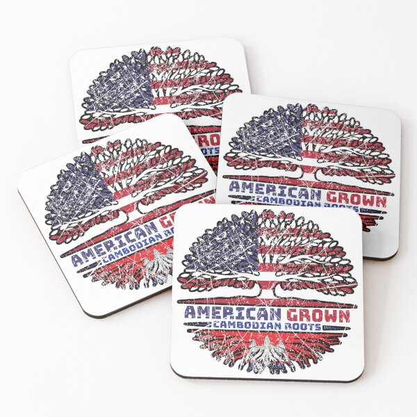 Item preview, Cambodian Cambodia US American USA United States Tree Roots Flag designed and sold by FlagX.