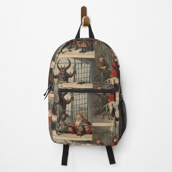 Item preview, A creepy Krampus at Christmastime A vintage Victorian 1800s German folklore style illustration designed and sold by Vintage Designs +.