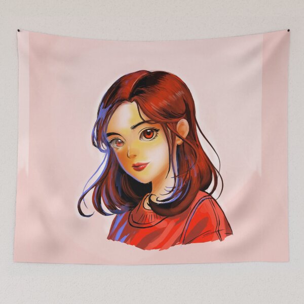 Item preview, Crimson Gaze Catoon Girl designed and sold by SheepTigerArt.