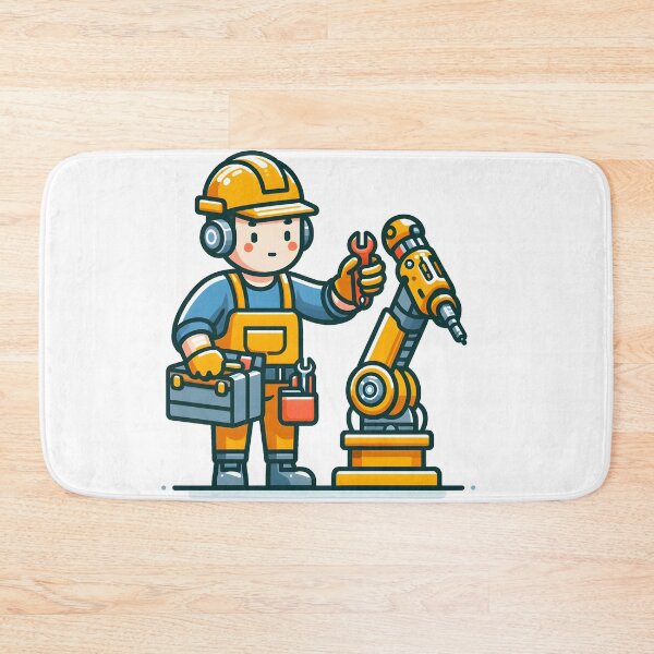 Item preview, Kawaii Robotics Engineer With Tool Belt designed and sold by CanvasCutie.