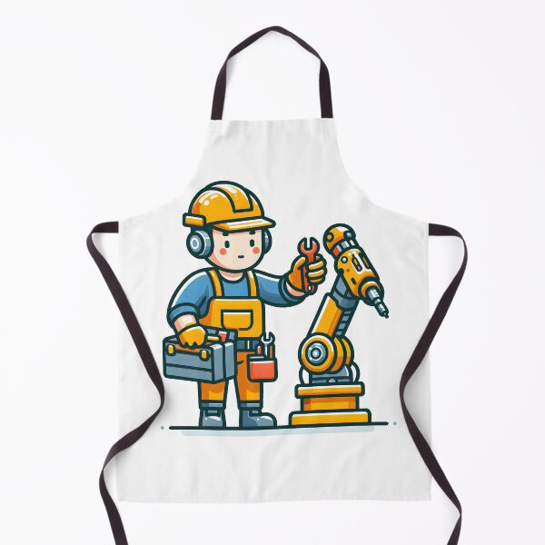 Item preview, Kawaii Robotics Engineer With Tool Belt designed and sold by CanvasCutie.