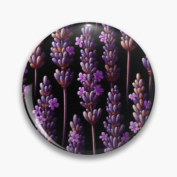 Item preview,  watercolor nature, Lavande, watercolor floral, black background designed and sold by asbno19.