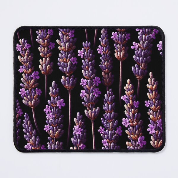 Item preview, watercolor nature, Lavande, watercolor floral, black background designed and sold by asbno19.