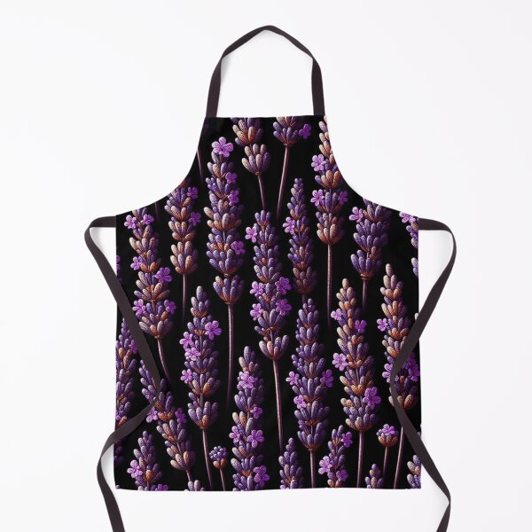 Item preview, watercolor nature, Lavande, watercolor floral, black background designed and sold by asbno19.