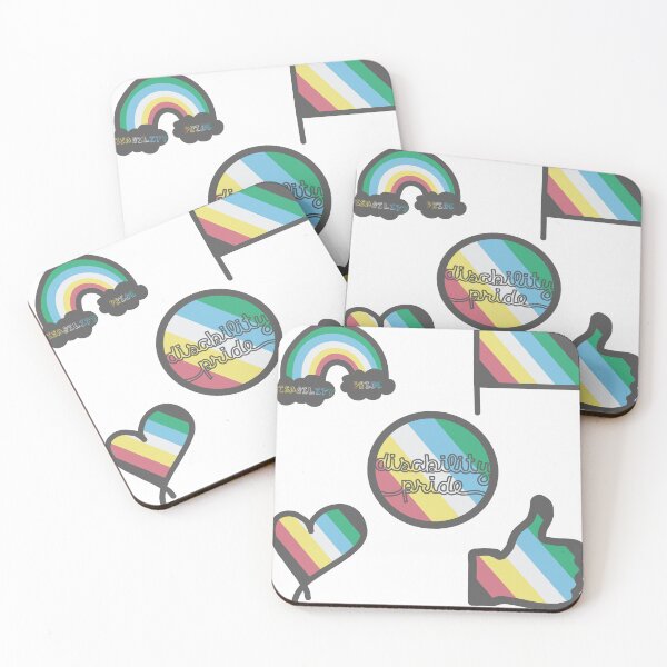 Item preview, Disability Pride Flag set designed and sold by Becky-Marie.
