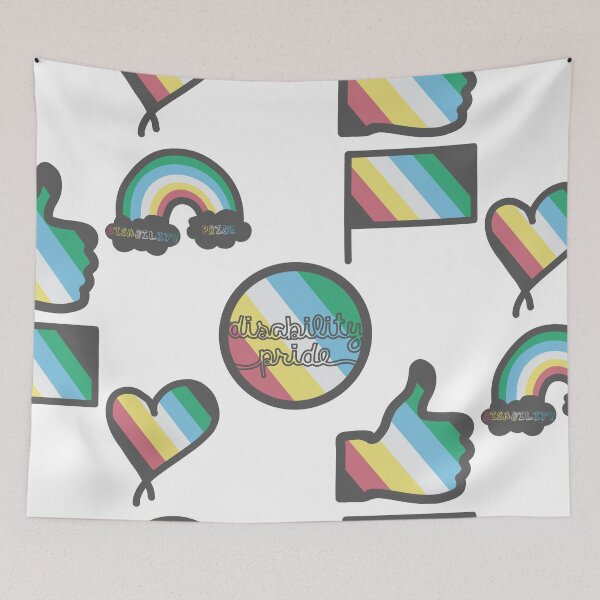 Item preview, Disability Pride Flag set designed and sold by Becky-Marie.
