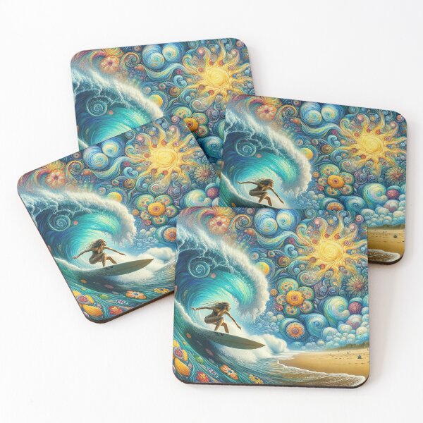 Item preview, Mandala Sky Surfer Girl designed and sold by bunnyboiler.