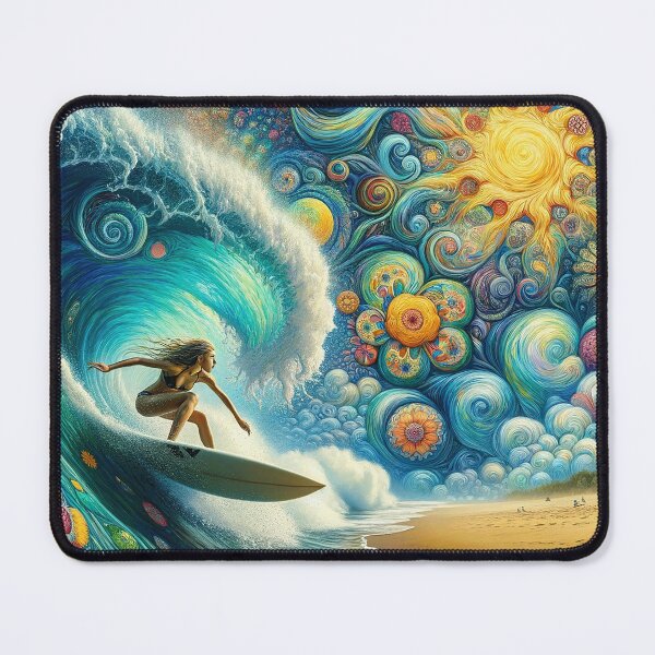 Item preview, Mandala Sky Surfer Girl designed and sold by bunnyboiler.
