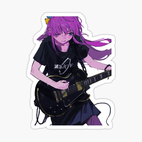 Aperçu de l'œuvre Hitori joue de la guitare créée et vendue par MarciaGfxt.