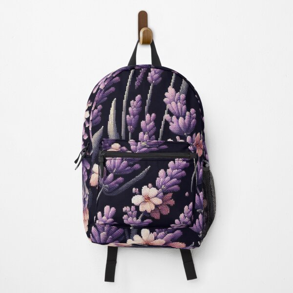 Item preview, watercolor nature, Lavande, watercolor floral, black background designed and sold by asbno19.