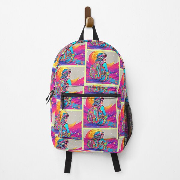 Item preview, Colorful Moon Girl Badaist Art-Style designed and sold by Health And Fitness Posts e-Store.