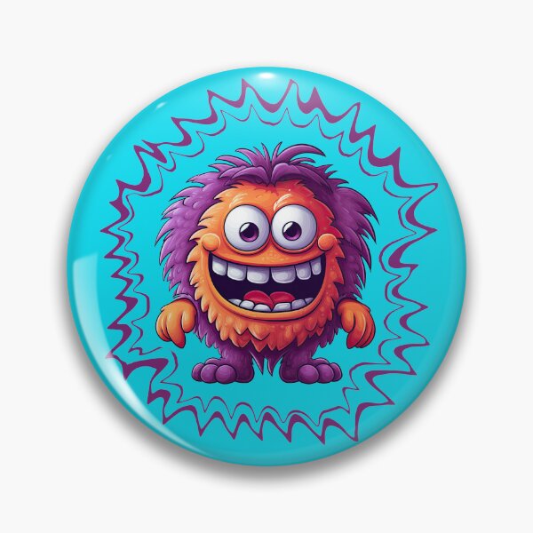 Item preview, Cute smiling purple monster  designed and sold by AllYouNeed777.