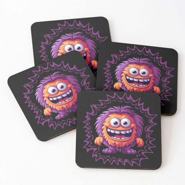 Item preview, Cute smiling purple monster  designed and sold by AllYouNeed777.
