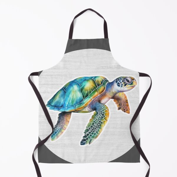Item preview, Turtle Watercolor Drawing designed and sold by LivingColorful.