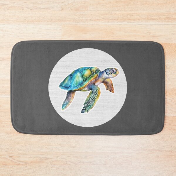 Item preview, Turtle Watercolor Drawing designed and sold by LivingColorful.