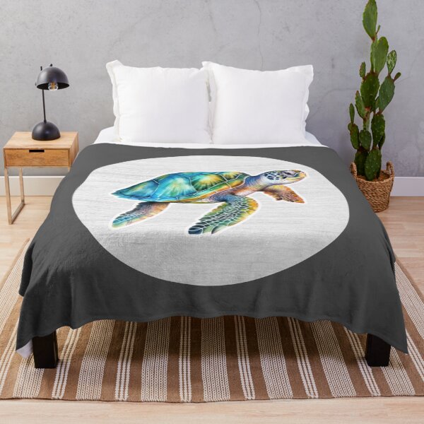 Item preview, Turtle Watercolor Drawing designed and sold by LivingColorful.