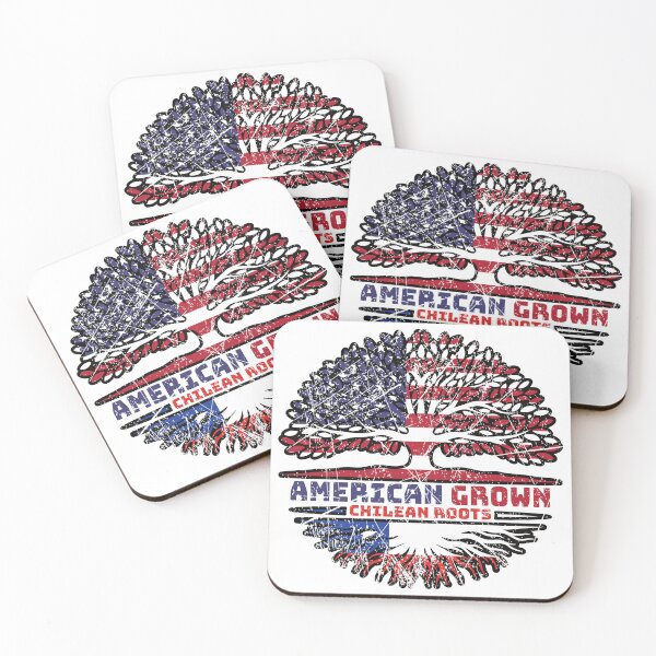 Item preview, Chile Chilean US American USA United States Tree Roots Flag designed and sold by FlagX.