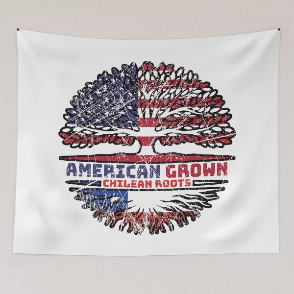 Item preview, Chile Chilean US American USA United States Tree Roots Flag designed and sold by FlagX.