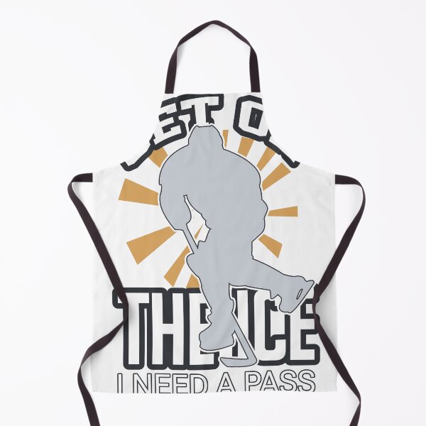 Item preview, GET ON THE ICE: Ready for the Pass in Black, Yellow, and White designed and sold by SplashTastic.