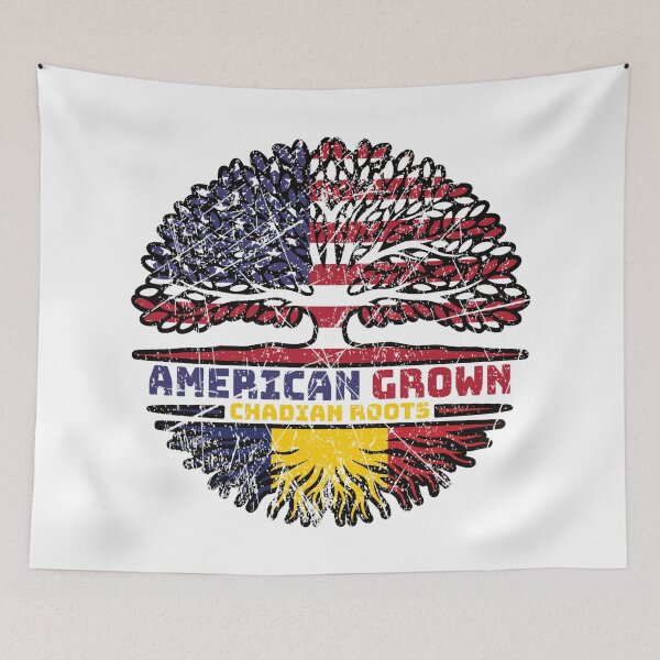 Item preview, Chad Chadian American USA Tree Roots Flag designed and sold by FlagX.
