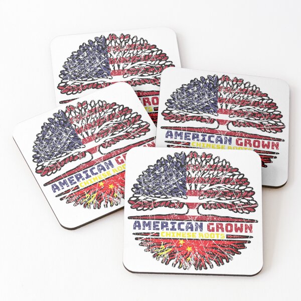 Item preview, China Chinese US American USA United States Tree Roots Flag designed and sold by FlagX.