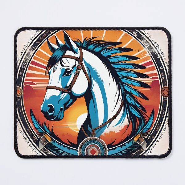 Item preview, Native American Style Animal Art Spirit Horse designed and sold by TheArtOfPat.