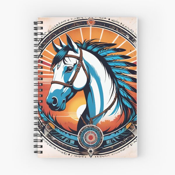 Artikelvorschau, Native American Style Animal Art Spirit Horse entworfen und verkauft von TheArtOfPat.