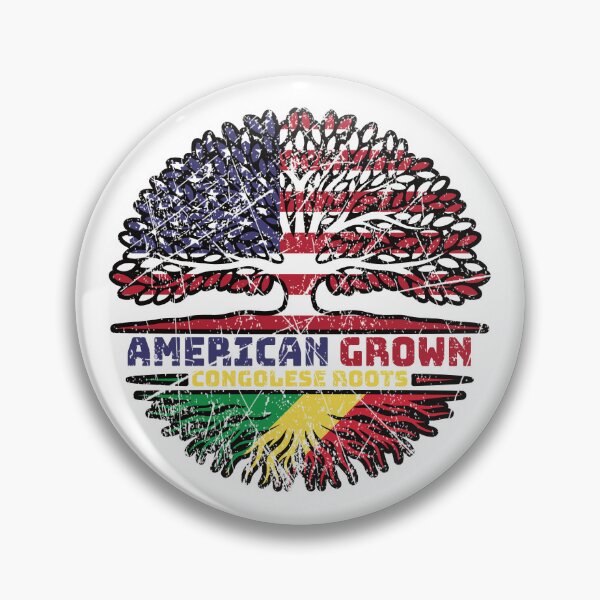 Item preview, Congo Congolese US American USA United States Tree Roots Flag designed and sold by FlagX.