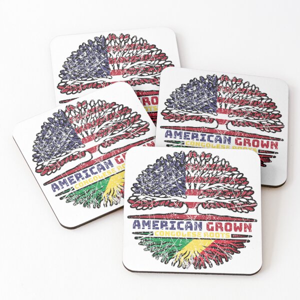 Item preview, Congo Congolese US American USA United States Tree Roots Flag designed and sold by FlagX.