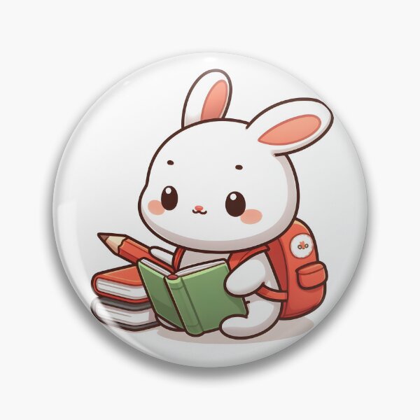 Item preview, Kawaii Rabbit With Backpack designed and sold by CanvasCutie.