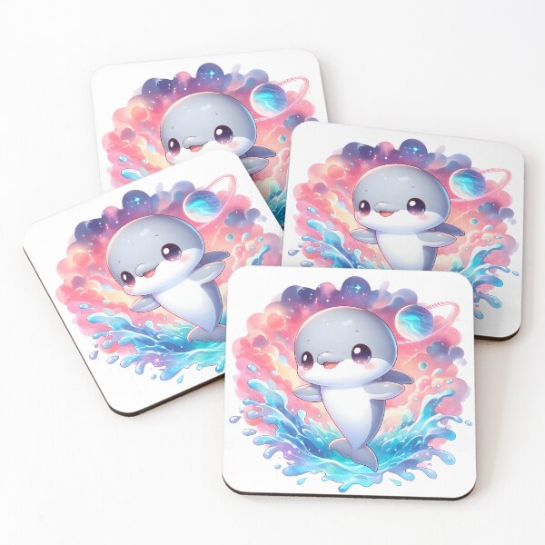 Item preview, Cute Dolphin In Space designed and sold by RubisLeaf.
