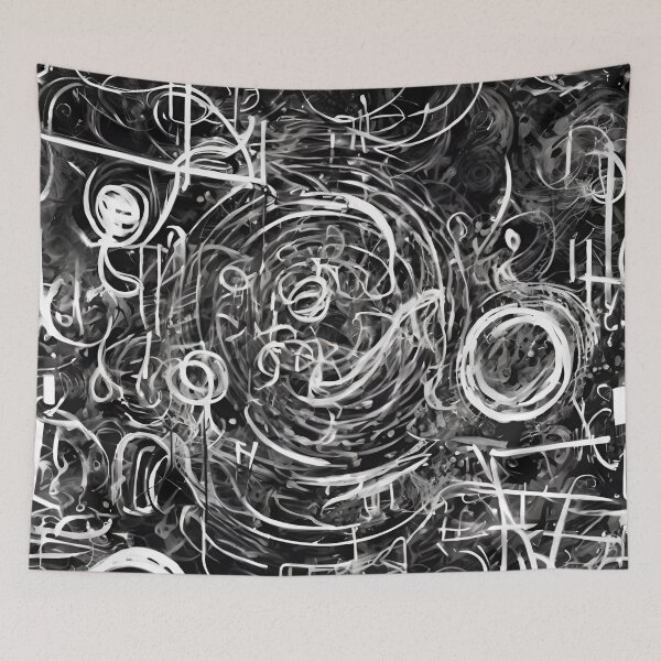 Item preview, DARKNESS crazy retro painting designed and sold by ProzixART.