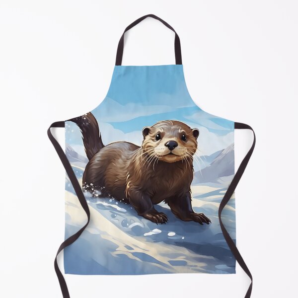 Item preview, Otter on Snowy Banks designed and sold by digiscapeart.