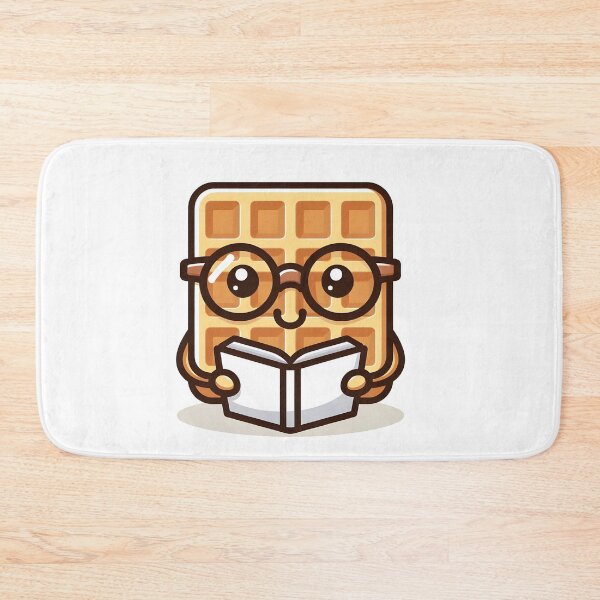 Item preview, Kawaii Waffle With Glasses designed and sold by CanvasCutie.