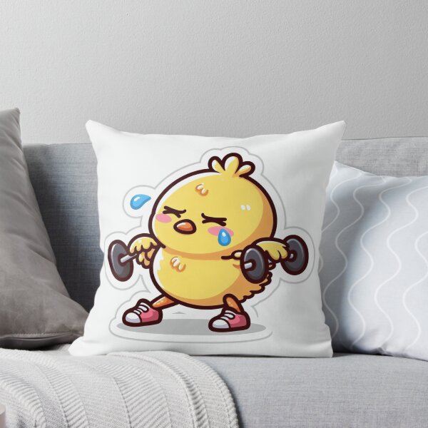 Item preview, Fit Chick: A Cute Exercise Companion designed and sold by StickerStudio27.