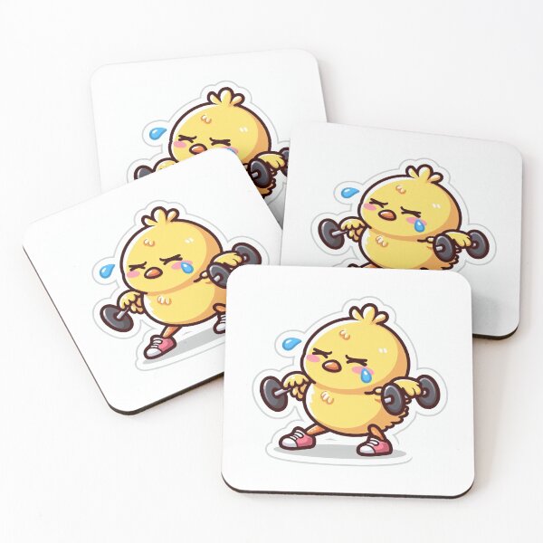 Item preview, Fit Chick: A Cute Exercise Companion designed and sold by StickerStudio27.