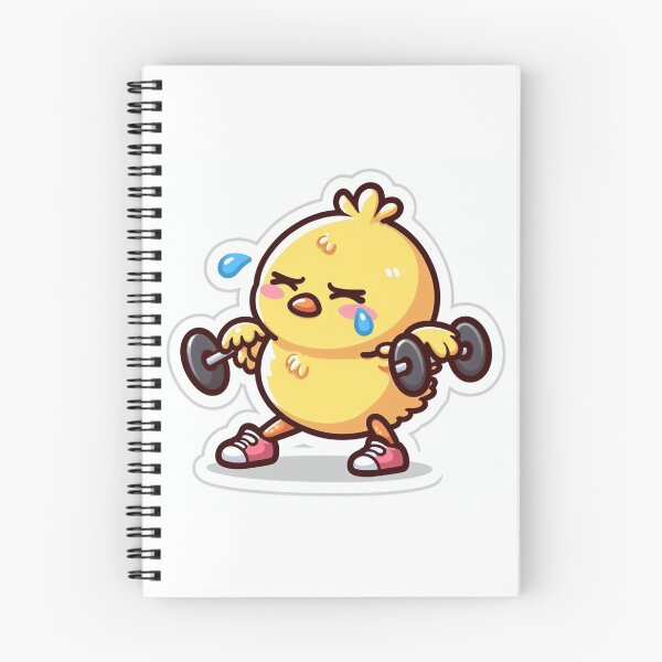 Item preview, Fit Chick: A Cute Exercise Companion designed and sold by StickerStudio27.