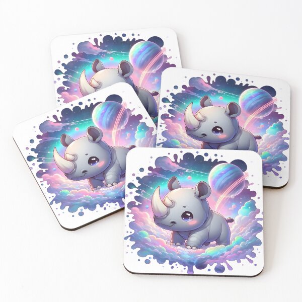 Item preview, Cute Rhino In Space designed and sold by RubisLeaf.