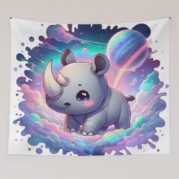 Item preview, Cute Rhino In Space designed and sold by RubisLeaf.