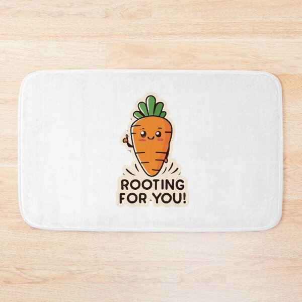Item preview, Cute Carrot Encouragement Quote - Rooting for You! designed and sold by NiftyWrx.