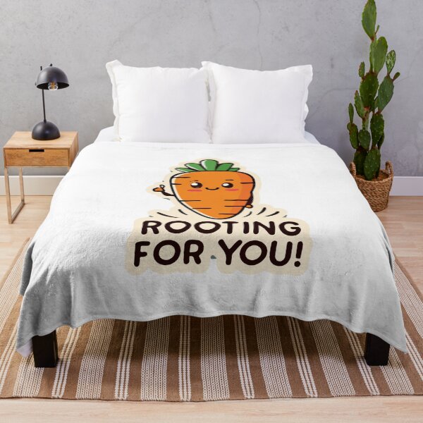 Item preview, Cute Carrot Encouragement Quote - Rooting for You! designed and sold by NiftyWrx.