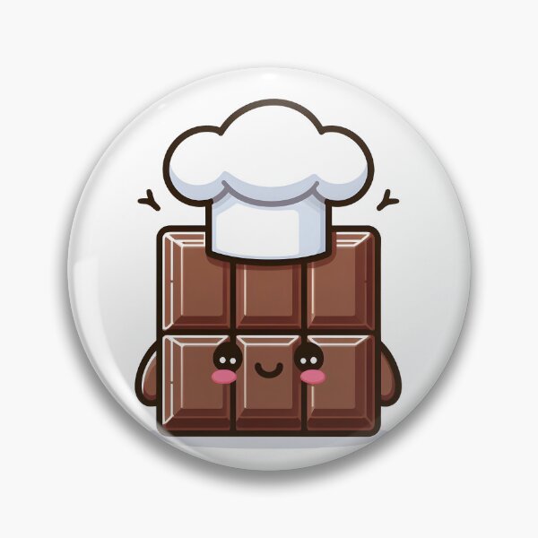 Item preview, Kawaii Chocolate With Chef'S Hat designed and sold by CanvasCutie.