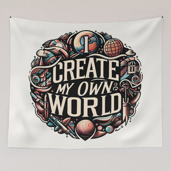 Item preview, I Create My Own, typography designed and sold by maxmaj.