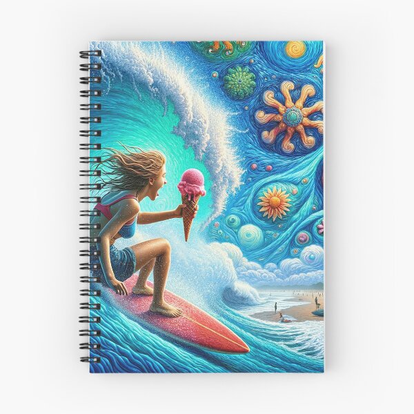 Item preview, Mandala Sky Strawberry  Ice Cream Surfer Girl designed and sold by bunnyboiler.