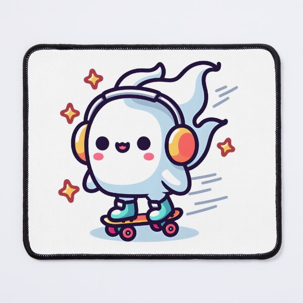 Item preview, Kawaii Breezy Lich With Headphones designed and sold by CanvasCutie.