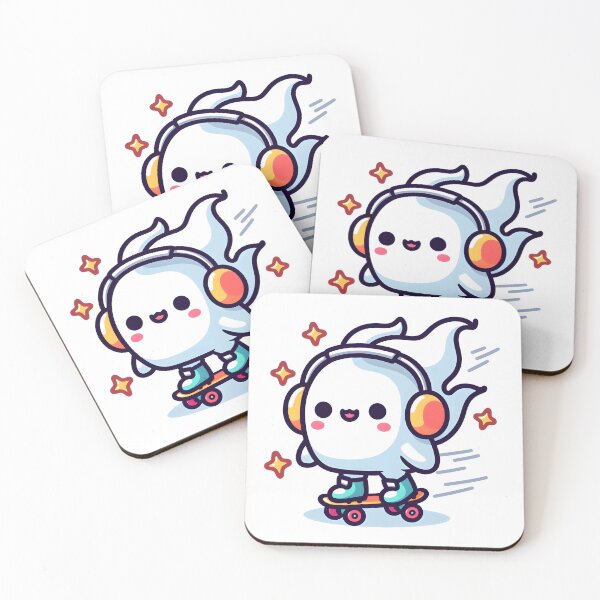 Item preview, Kawaii Breezy Lich With Headphones designed and sold by CanvasCutie.