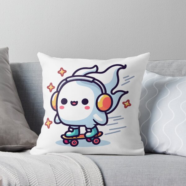 Item preview, Kawaii Breezy Lich With Headphones designed and sold by CanvasCutie.