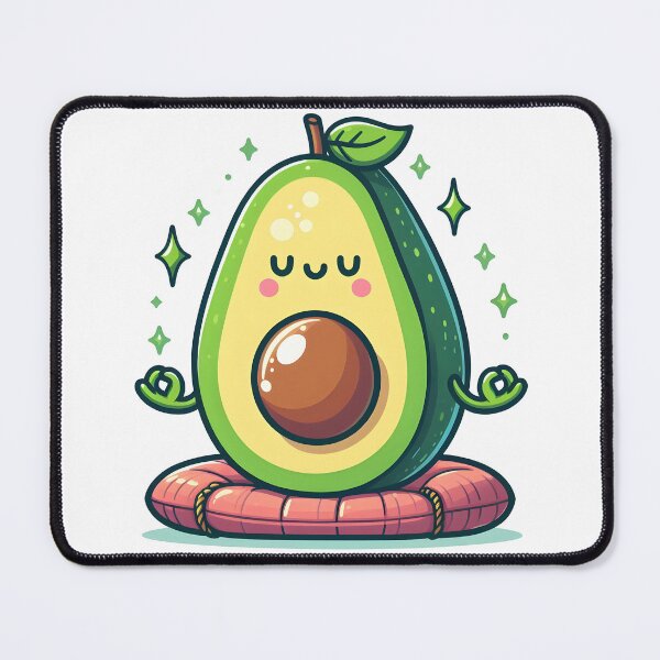 Item preview, Kawaii Meditation Avocado designed and sold by CanvasCutie.