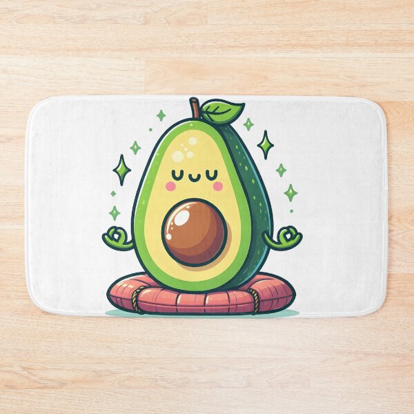 Item preview, Kawaii Meditation Avocado designed and sold by CanvasCutie.